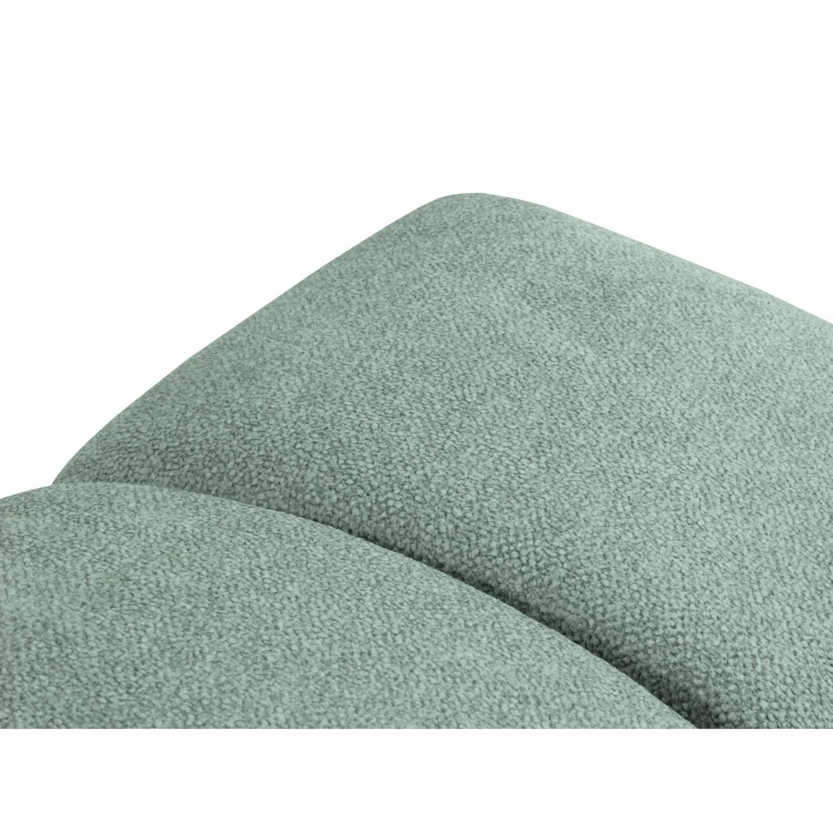 Diana Pouf mit Bezug aus Strukturierter Stoff (Bub13) in Mint, 82x60 cm – Bild 5