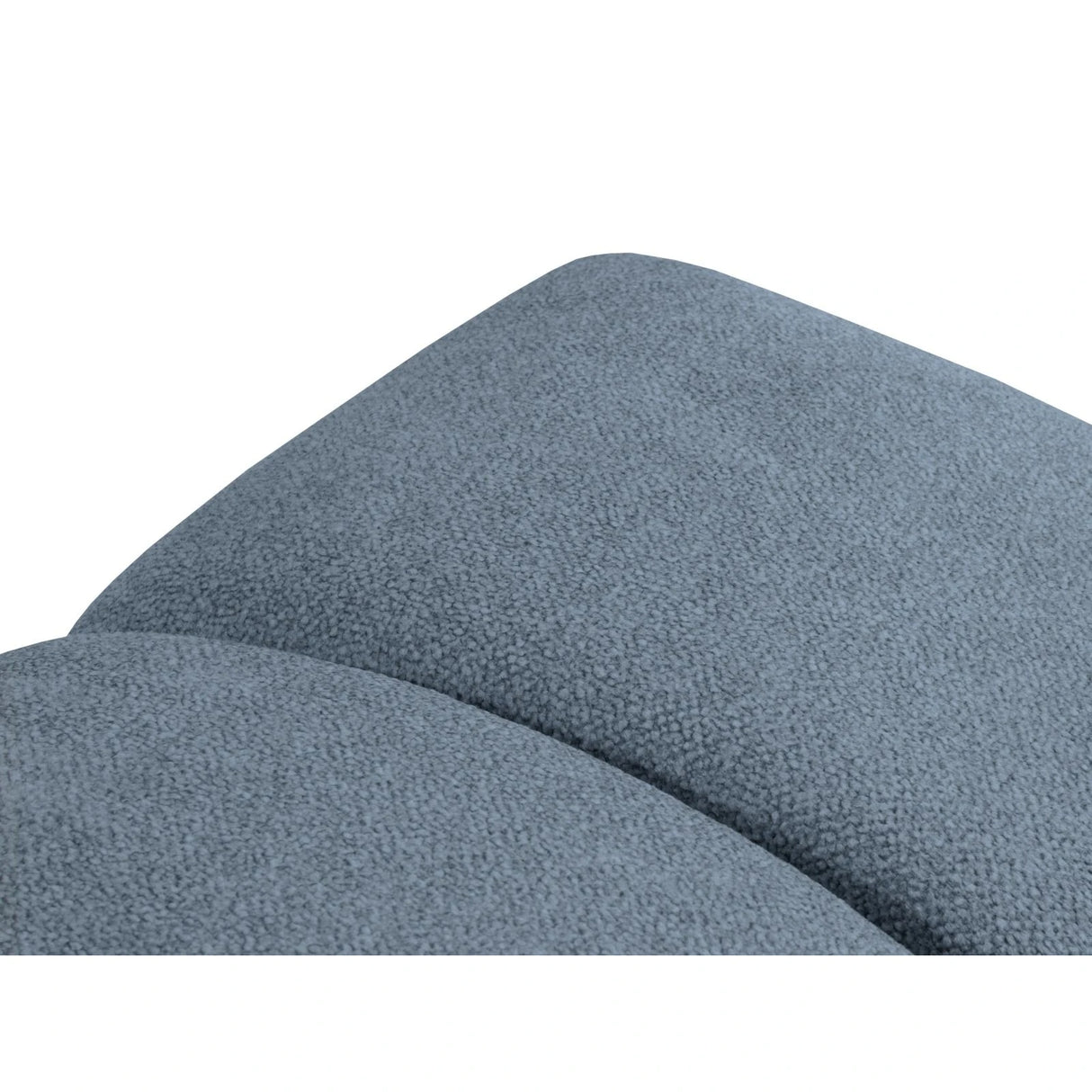 Diana Pouf mit Bezug aus Strukturierter Stoff (Bub15) in Blau Jeans, 82x60 cm – Bild 5