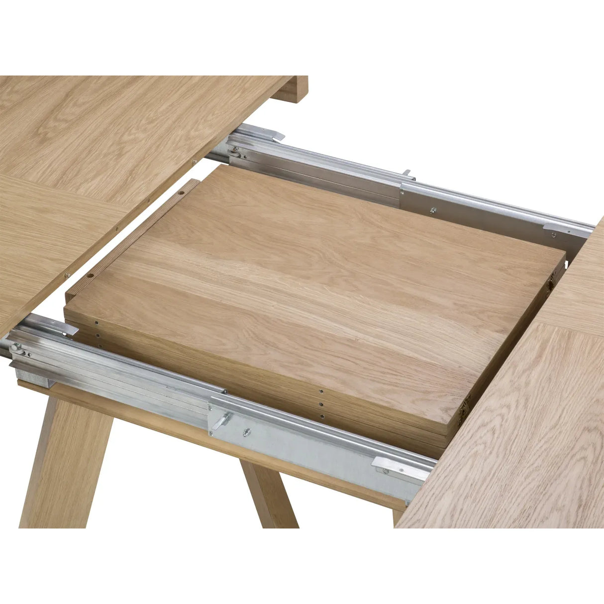 Dustin ausziehbarer Tisch Platte aus Eichenfurnier und Beine aus Eiche, 130-230 cm - ZEN ZONE Furniture