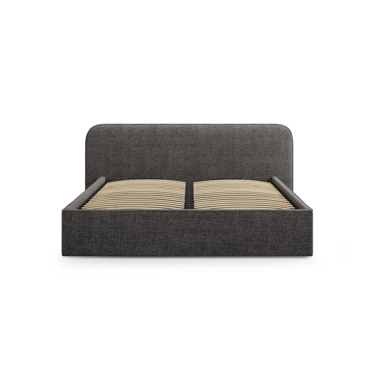 Elizabeth Bett mit Stauraum und Kopfteil in Boucle (MoAn) in Anthrazit, 140x200 cm – Bild 4