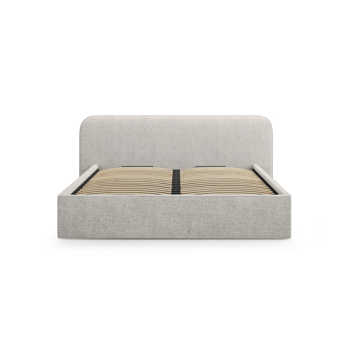 Elizabeth Bett mit Stauraum und Kopfteil in Boucle (MonSil) in Silber, 180x200 cm – Bild 4