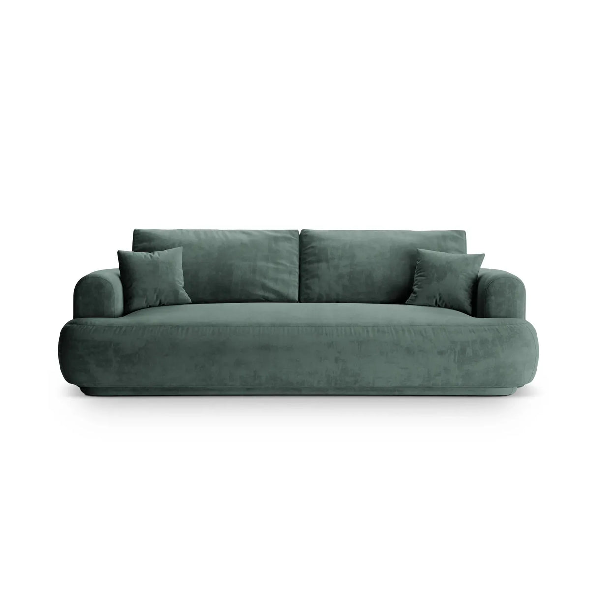 Ella 3-Sitzer Sofa mit Schlaffunktion und Bettkasten Bezug aus Samt, Strukturstoff oder Boucle, 253x108 cm - ZEN ZONE Furniture