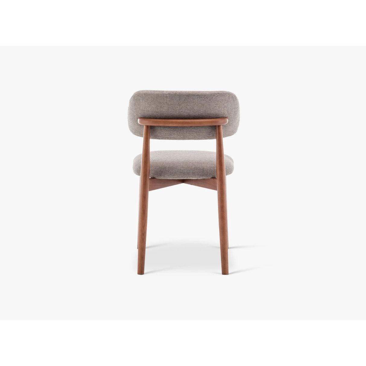 Essstuhl Efiie, gepolstert mit Strukturierter Stoff (BFT 04 Brown) in Braun, 48x51 cm – Bild 6