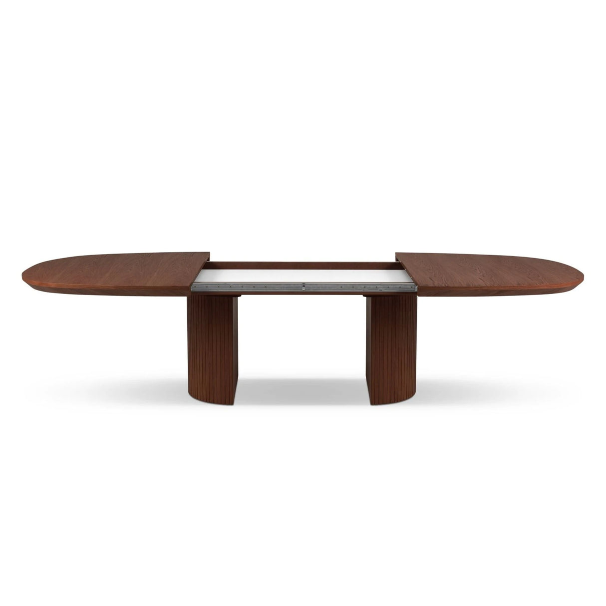 Extendable Table, "Nido", 12 Seats, Dark Oak Veneer and Dark Brown Oak, 200/300x110x75
Made in Europe – Bild 4