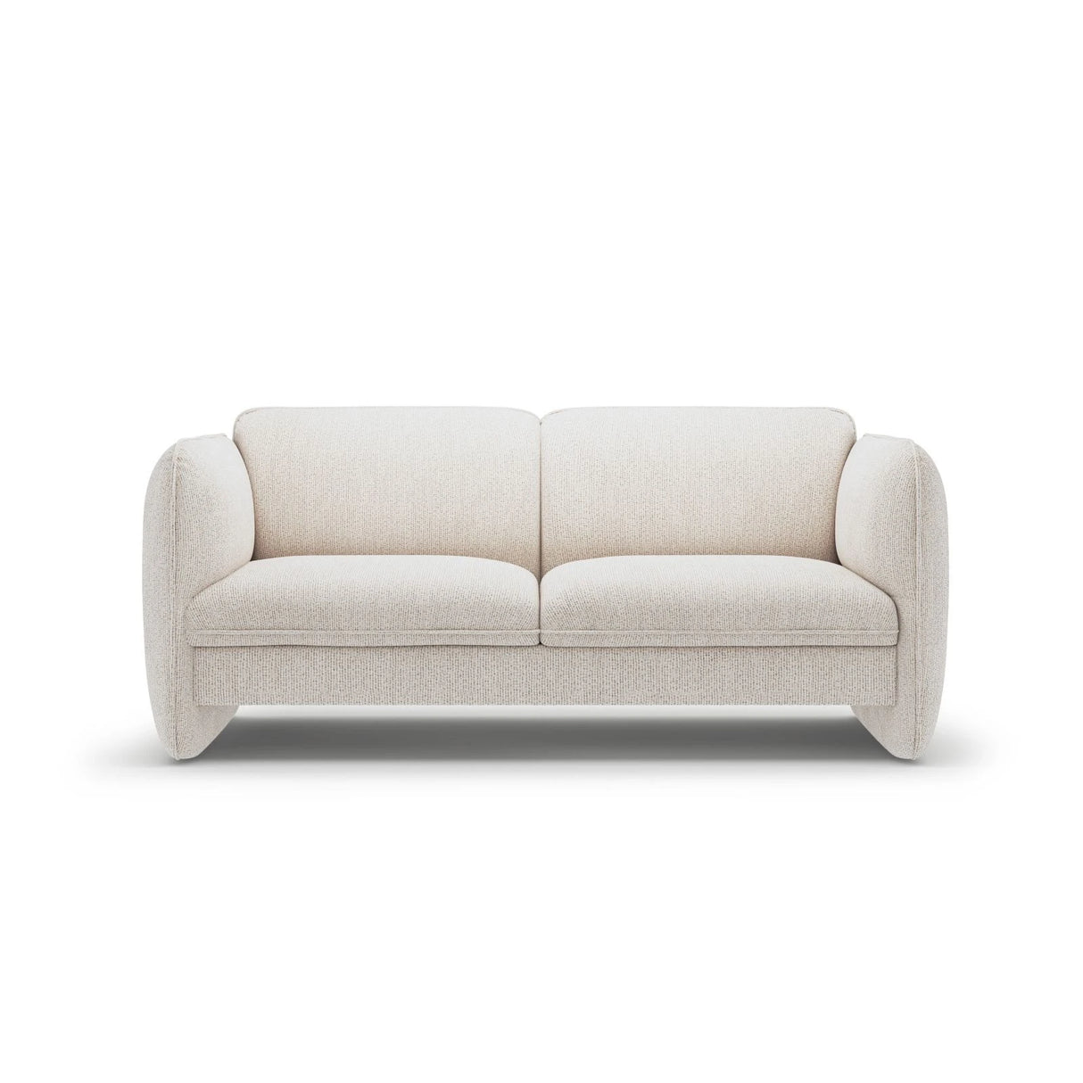Georgia 2-Sitzer Sofa aus Chenille (SILENCIO 06) in Leichtes Beige, 168x90 cm – Bild 1