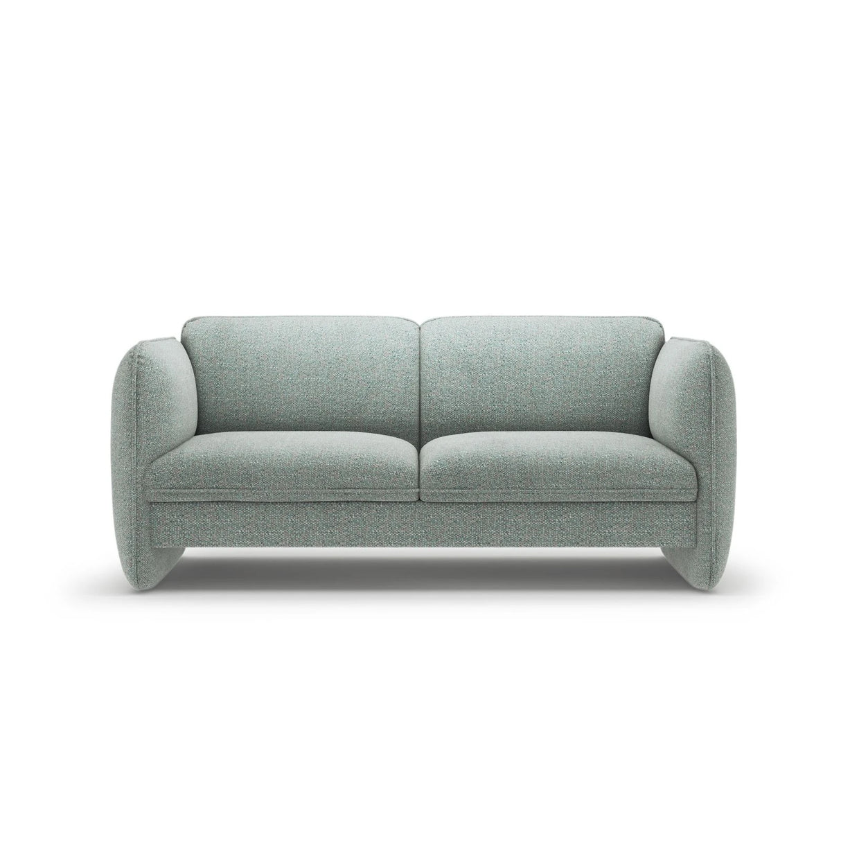 Georgia 2-Sitzer Sofa aus Chenille (SILENCIO 72) in Gedämpftes Blau, 168x90 cm – Bild 1