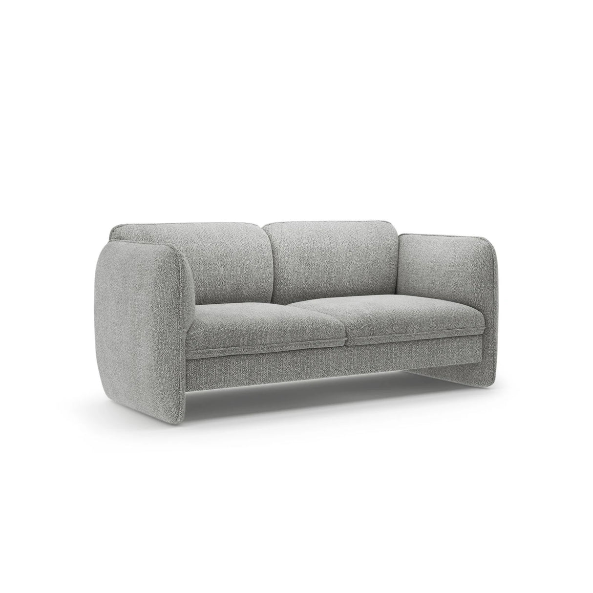 Georgia 2-Sitzer Sofa aus Chenille (SILENCIO 86) in Grau, 168x90 cm – Bild 2