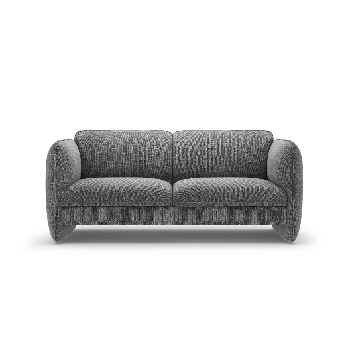 Georgia 2-Sitzer Sofa aus Chenille (SILENCIO 97) in Dunkelgrau, 168x90 cm – Bild 1