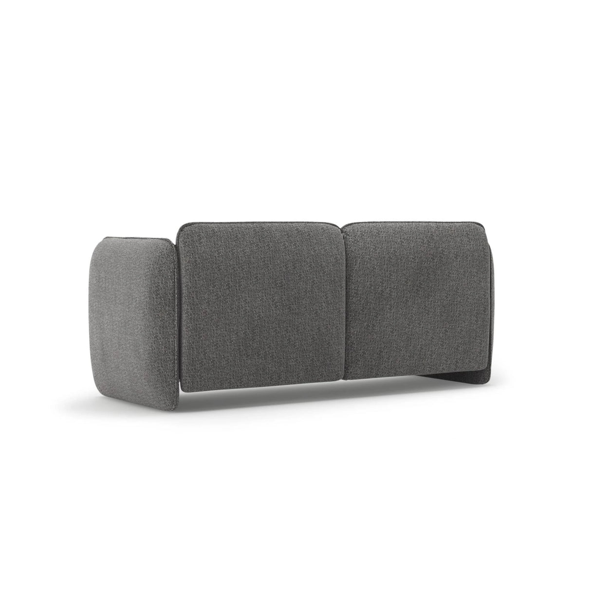 Georgia 2-Sitzer Sofa aus Chenille (SILENCIO 97) in Dunkelgrau, 168x90 cm – Bild 3