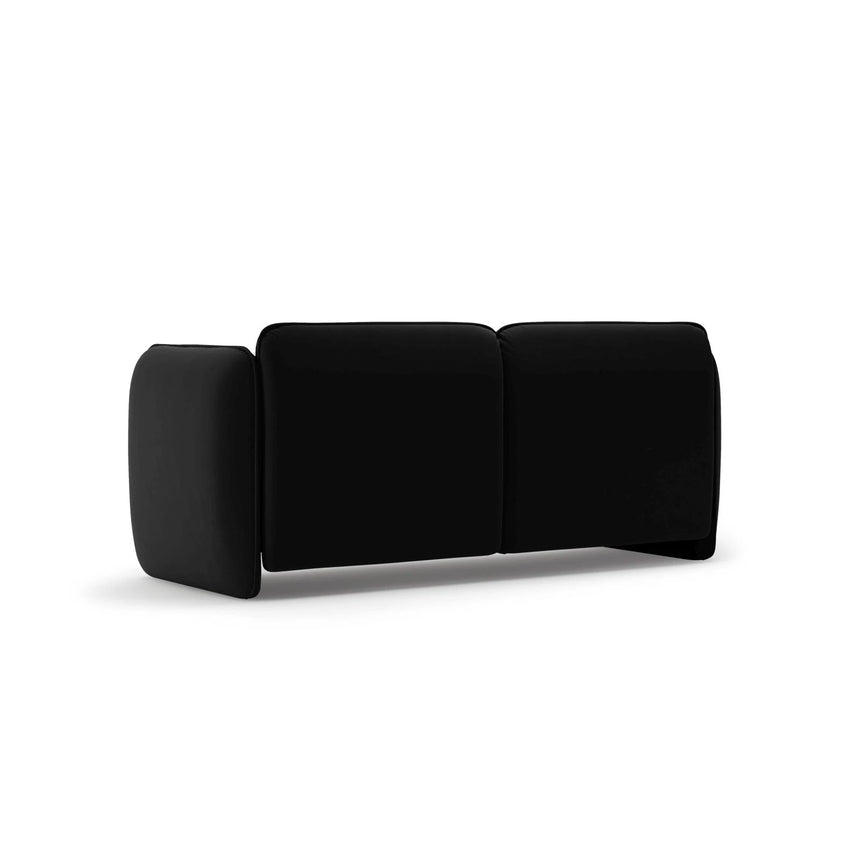 Georgia 2-Sitzer Sofa aus Samt (Magic Velvet 2219) in Schwarz, 168x90 cm – Bild 3