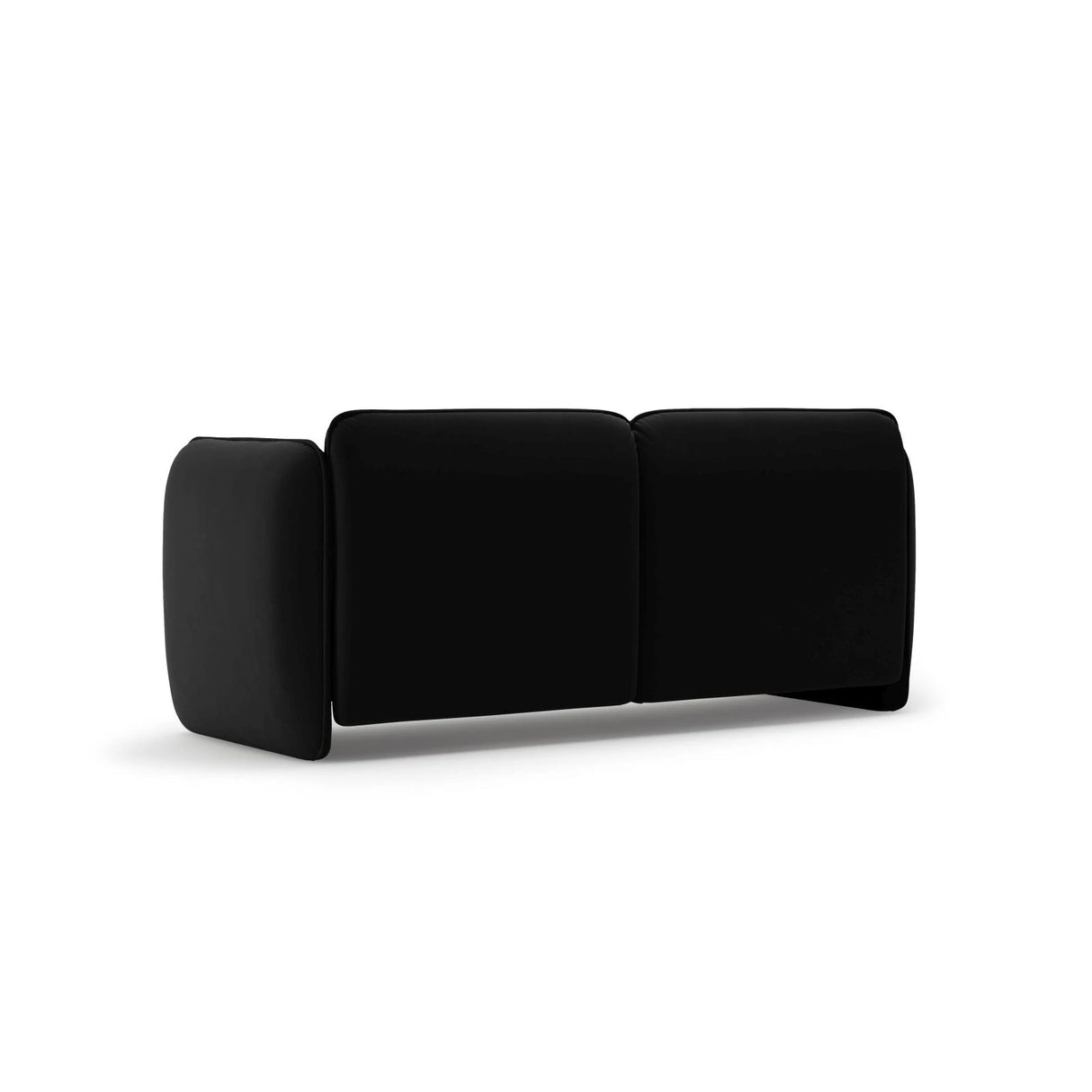 Georgia 2-Sitzer Sofa aus Samt (Magic Velvet 2219) in Schwarz, 168x90 cm – Bild 3