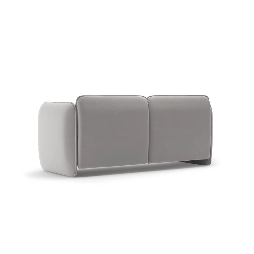 Georgia 2-Sitzer Sofa aus Samt (Magic Velvet 2239) in Hellgrau, 168x90 cm – Bild 3