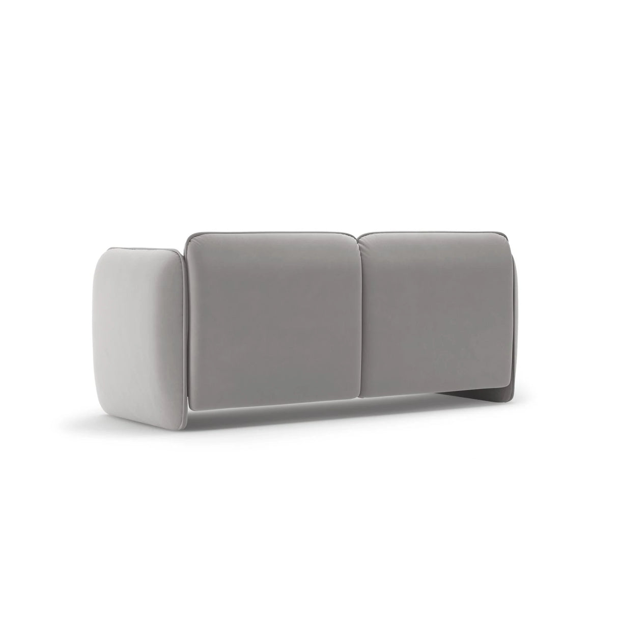 Georgia 2-Sitzer Sofa aus Samt (Magic Velvet 2239) in Hellgrau, 168x90 cm – Bild 3