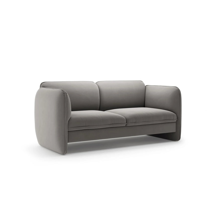 Georgia 2-Sitzer Sofa aus Samt (Magic Velvet 2241) in Dunkelgrau, 168x90 cm – Bild 2