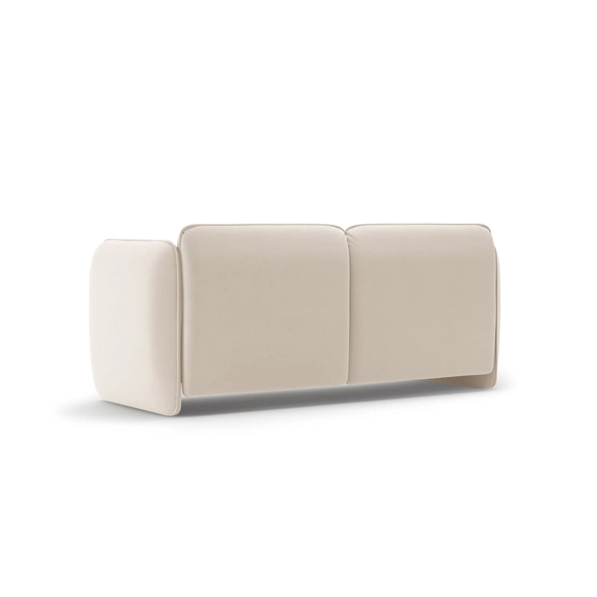 Georgia 2-Sitzer Sofa aus Samt (Magic Velvet 2256) in Elfenbein, 168x90 cm – Bild 3