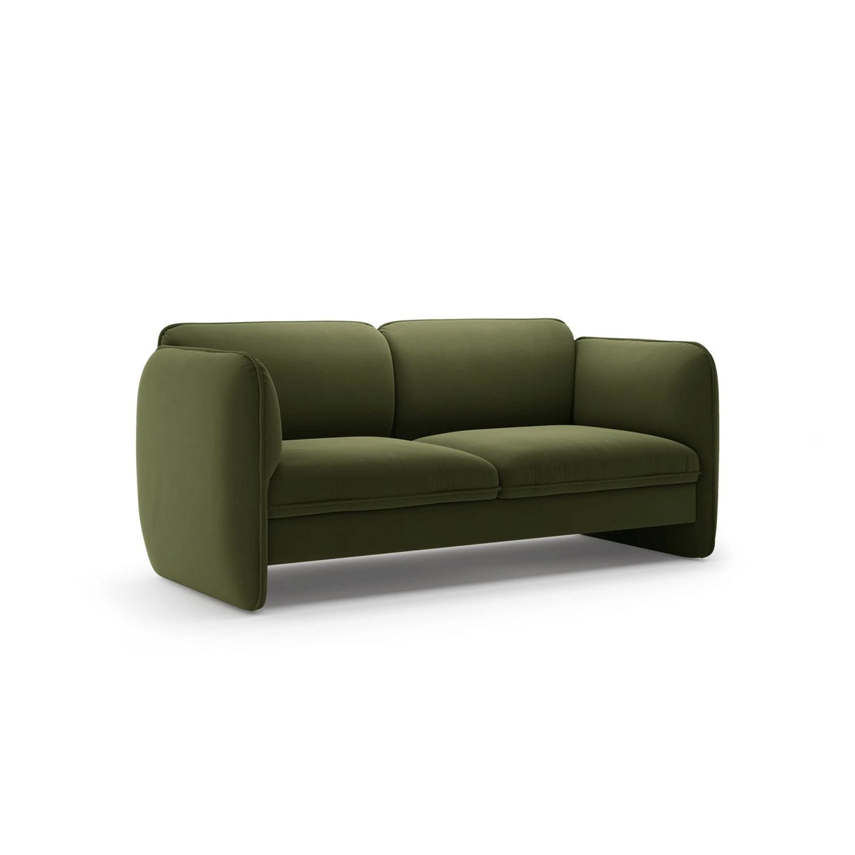 Georgia 2-Sitzer Sofa aus Samt (Magic Velvet 2295) in Armeegrün, 168x90 cm – Bild 2