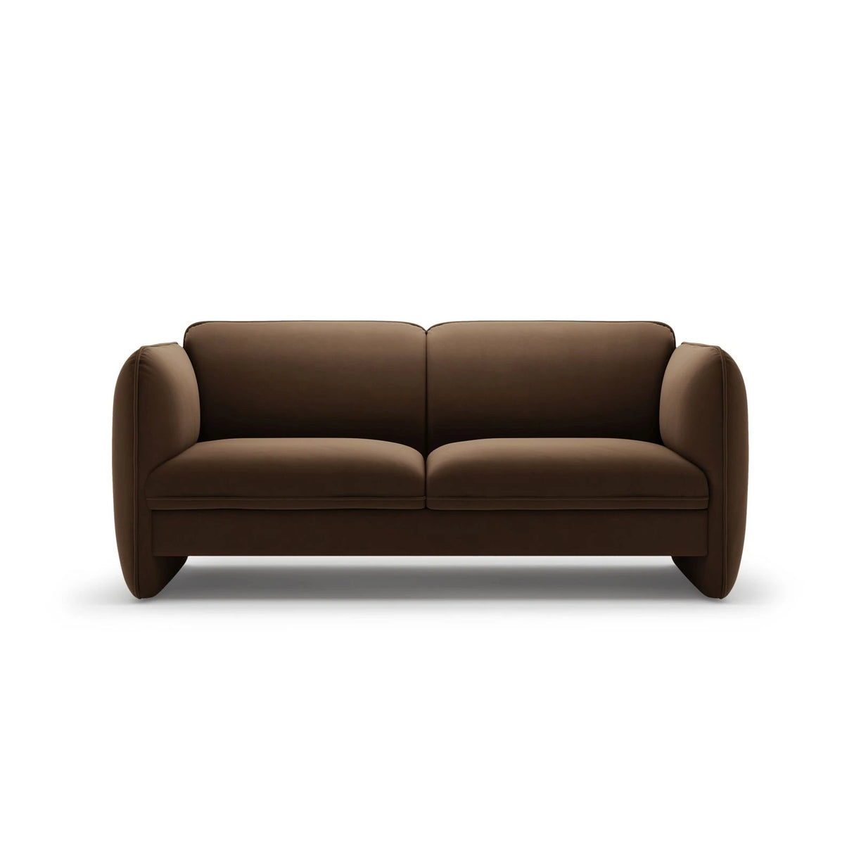 Georgia 2-Sitzer Sofa aus Samt (Magic Velvet 2299) in Schokolade, 168x90 cm – Bild 1