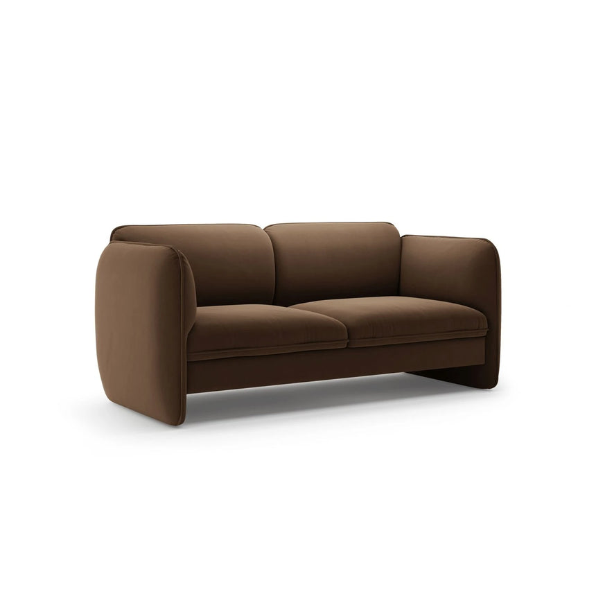 Georgia 2-Sitzer Sofa aus Samt (Magic Velvet 2299) in Schokolade, 168x90 cm – Bild 2
