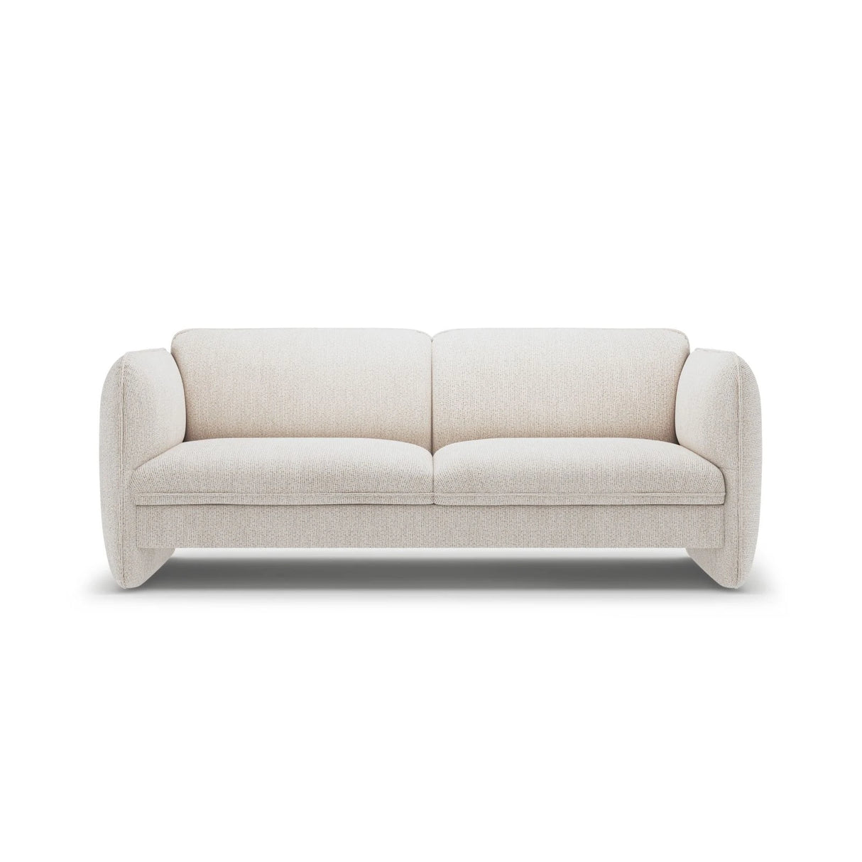 Georgia 3-Sitzer Sofa aus Chenille (SILENCIO 06) in Leichtes Beige, 204x90 cm – Bild 1