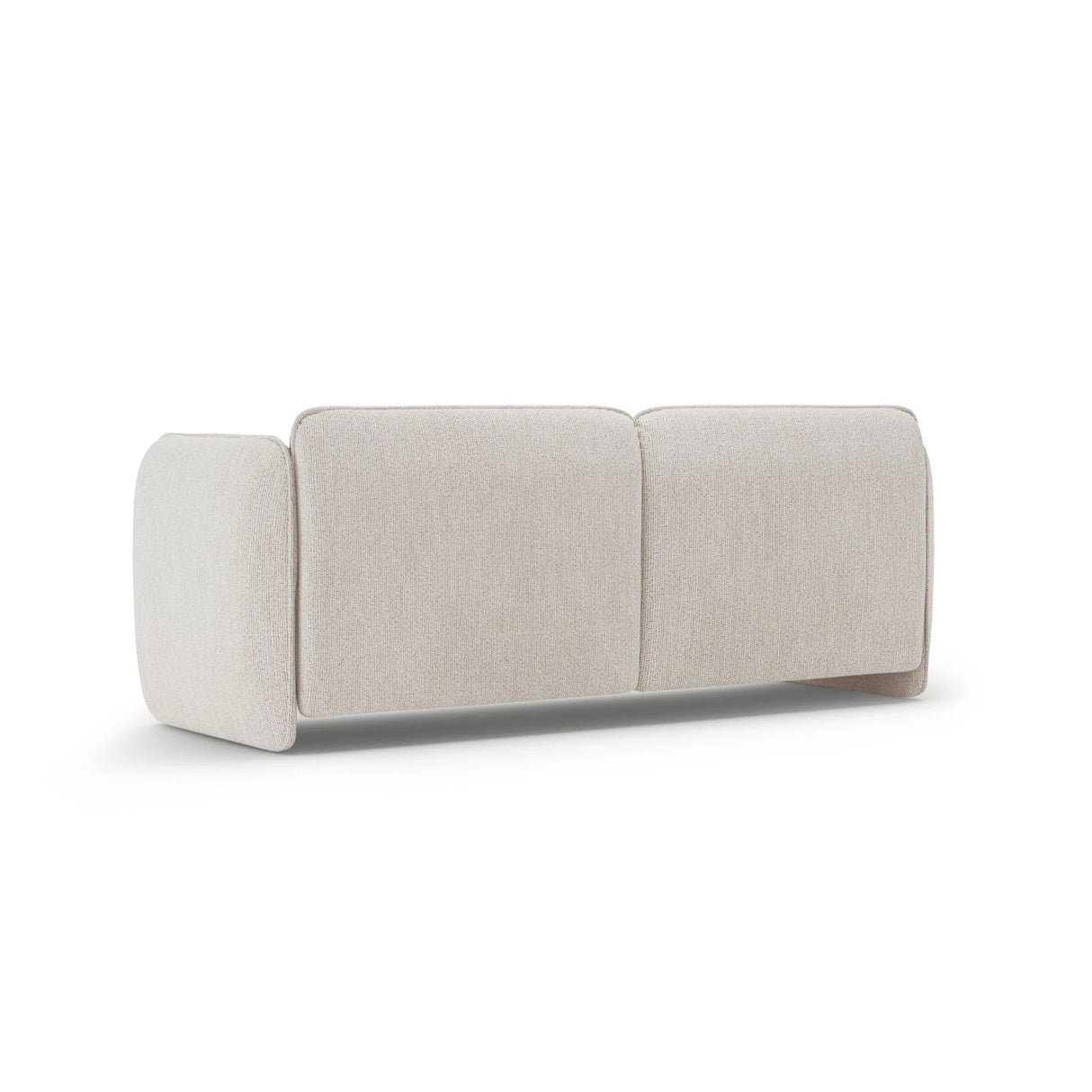 Georgia 3-Sitzer Sofa aus Chenille (SILENCIO 06) in Leichtes Beige, 204x90 cm – Bild 3