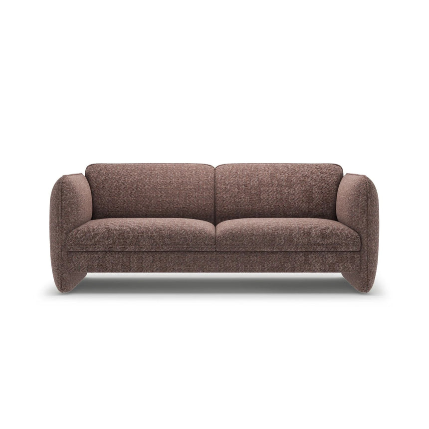 Georgia 3-Sitzer Sofa aus Chenille (SILENCIO 27) in Braun, 204x90 cm – Bild 1