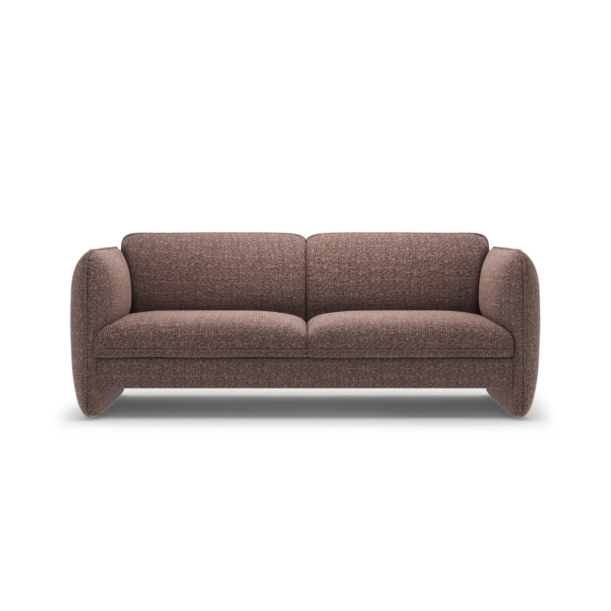 Georgia 3-Sitzer Sofa aus Chenille (SILENCIO 27) in Braun, 204x90 cm – Bild 1