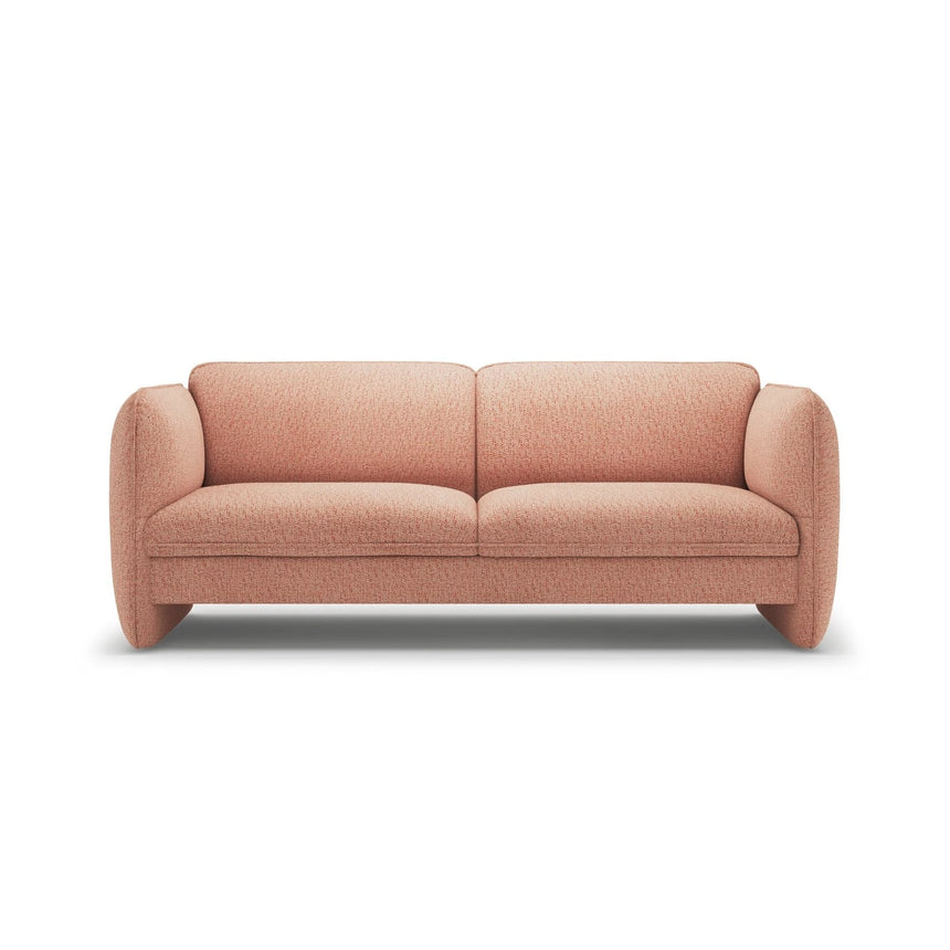 Georgia 3-Sitzer Sofa aus Chenille (SILENCIO 60) in Rosa, 204x90 cm – Bild 1