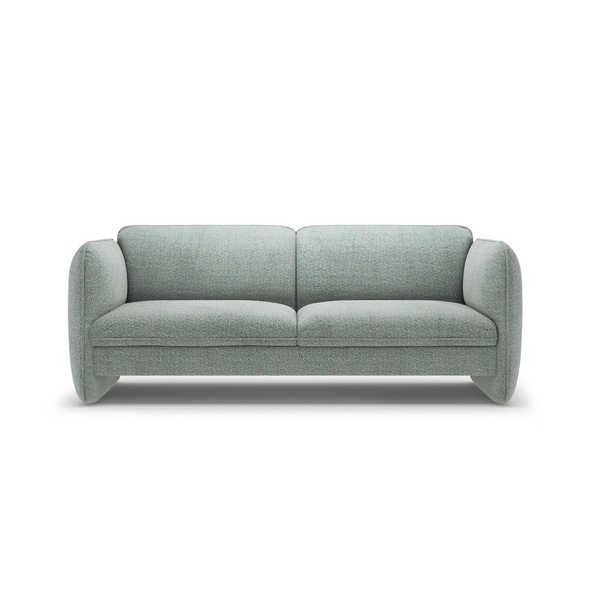 Georgia 3-Sitzer Sofa aus Chenille (SILENCIO 72) in Gedämpftes Blau, 204x90 cm – Bild 1