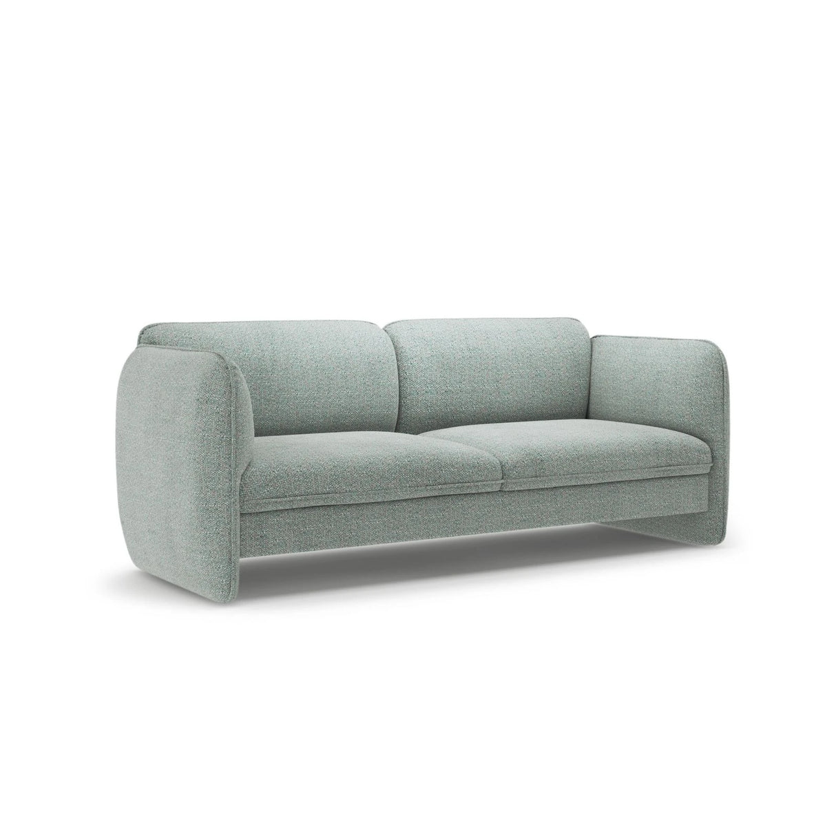 Georgia 3-Sitzer Sofa aus Chenille (SILENCIO 72) in Gedämpftes Blau, 204x90 cm – Bild 2