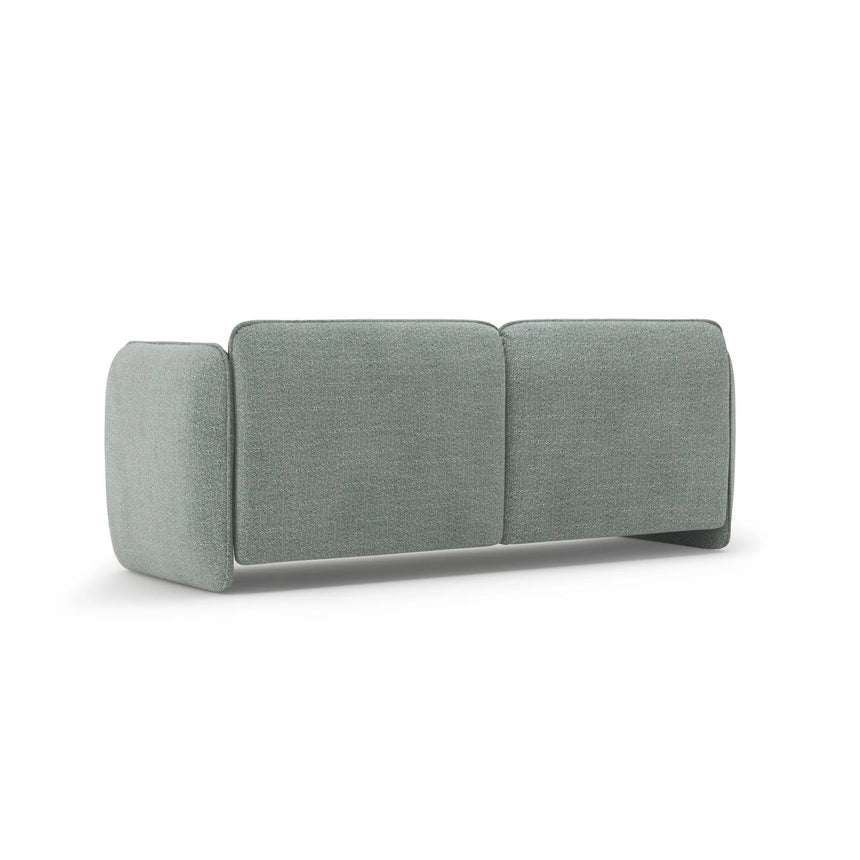 Georgia 3-Sitzer Sofa aus Chenille (SILENCIO 72) in Gedämpftes Blau, 204x90 cm – Bild 3