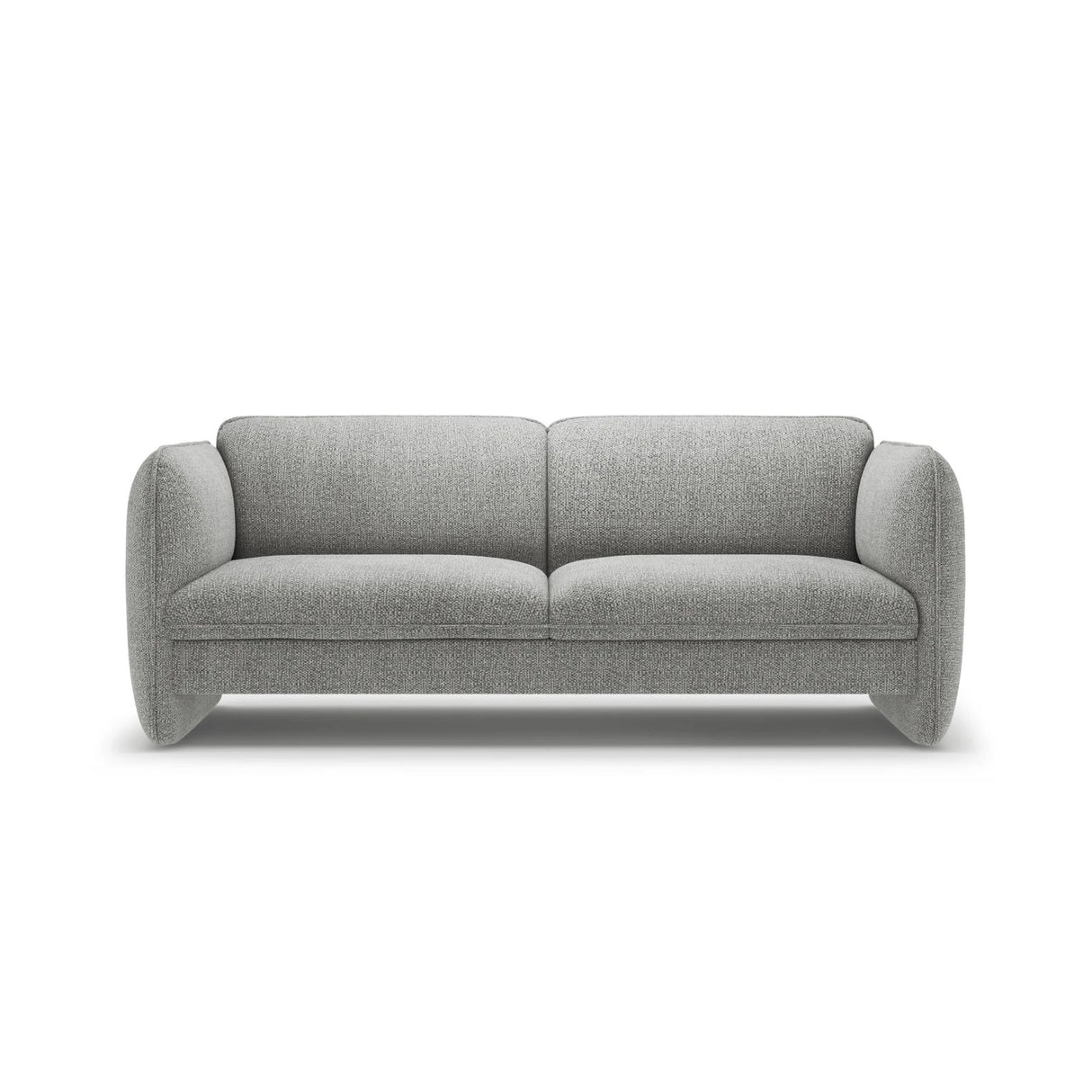 Georgia 3-Sitzer Sofa aus Chenille (SILENCIO 86) in Grau, 204x90 cm – Bild 1