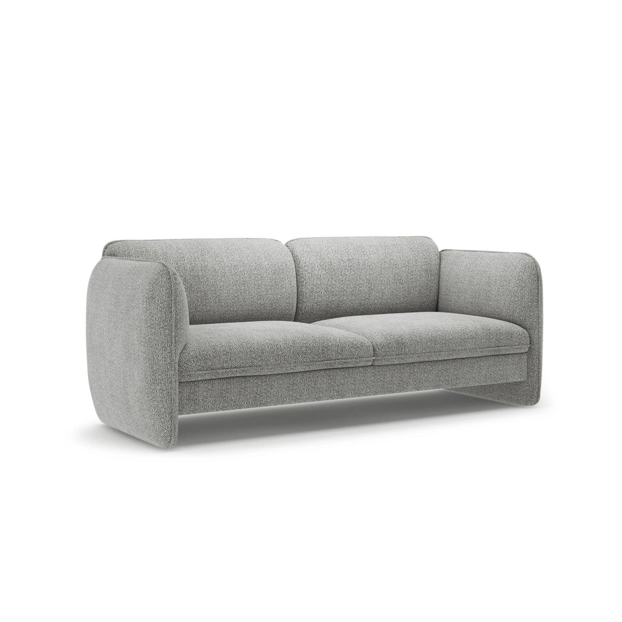 Georgia 3-Sitzer Sofa aus Chenille (SILENCIO 86) in Grau, 204x90 cm – Bild 2