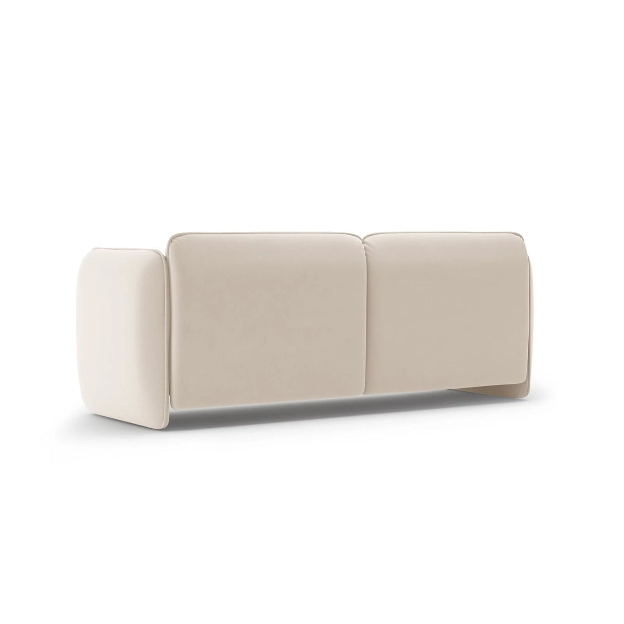 Georgia 3-Sitzer Sofa aus Samt (Magic Velvet 2256) in Elfenbein, 204x90 cm – Bild 3