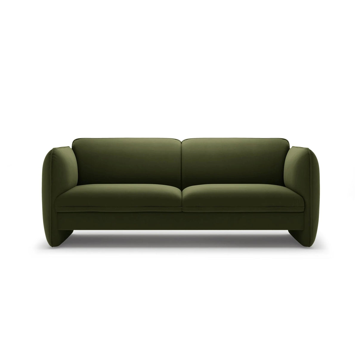 Georgia 3-Sitzer Sofa aus Samt (Magic Velvet 2295) in Armeegrün, 204x90 cm – Bild 1