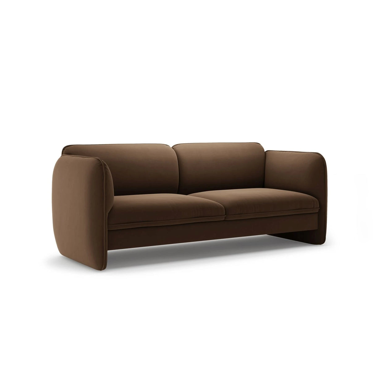 Georgia 3-Sitzer Sofa aus Samt (Magic Velvet 2299) in Schokolade, 204x90 cm – Bild 2