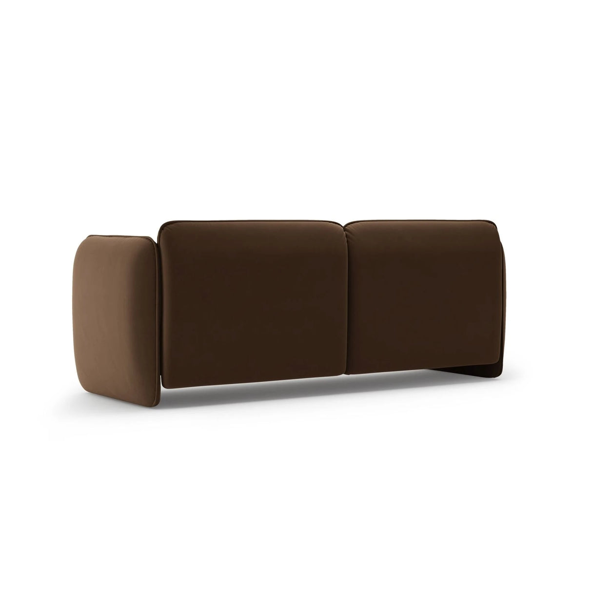 Georgia 3-Sitzer Sofa aus Samt (Magic Velvet 2299) in Schokolade, 204x90 cm – Bild 3