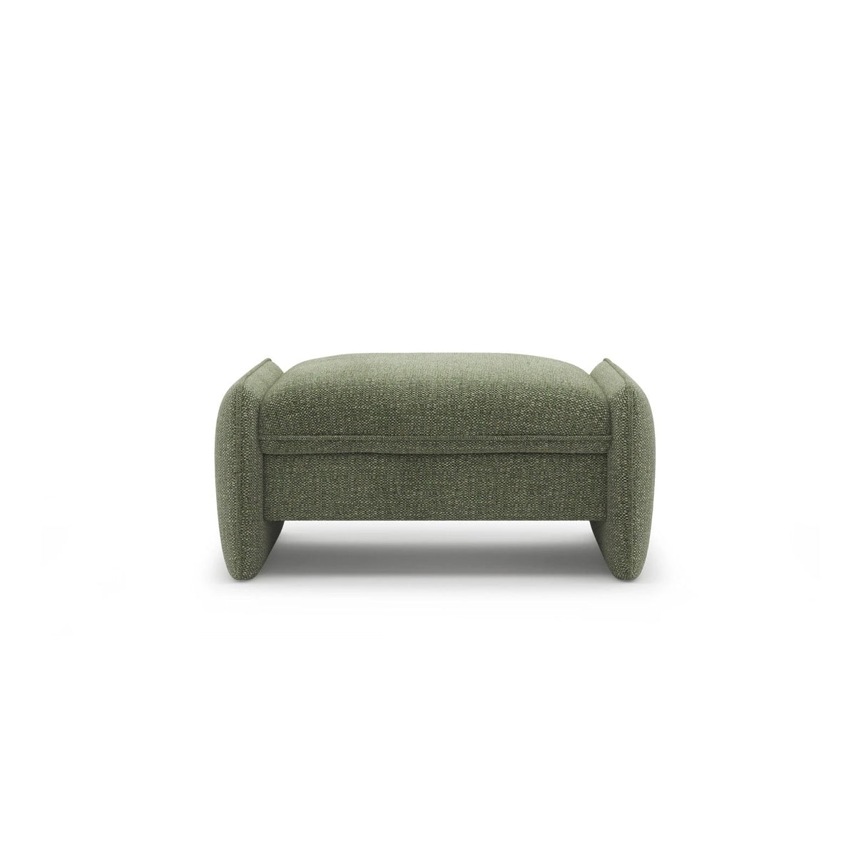 Georgia Pouf aus Chenille (SILENCIO 34) in Grün, 95x70 cm – Bild 1