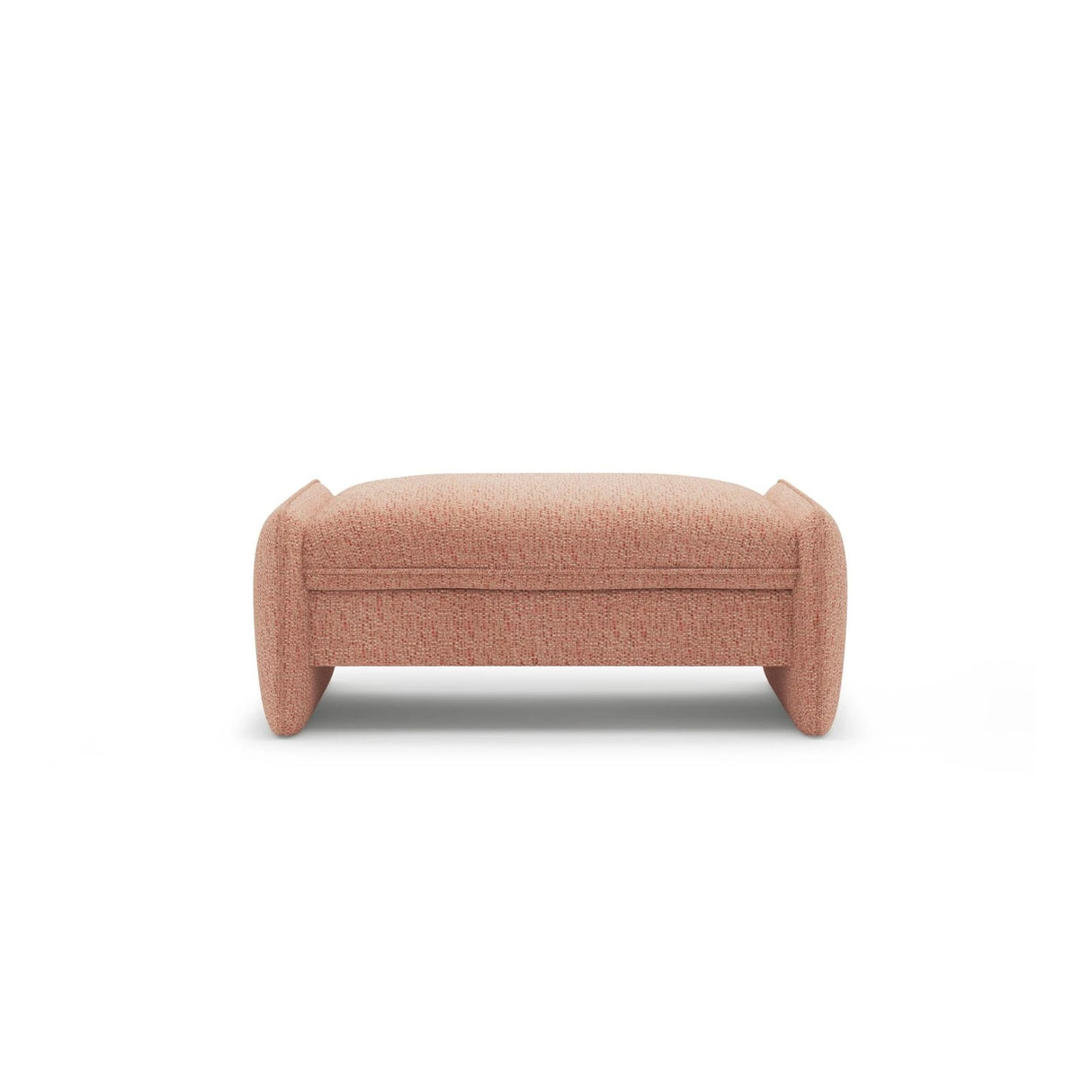 Georgia Pouf aus Chenille (SILENCIO 60) in Rosa, 115x70 cm – Bild 1