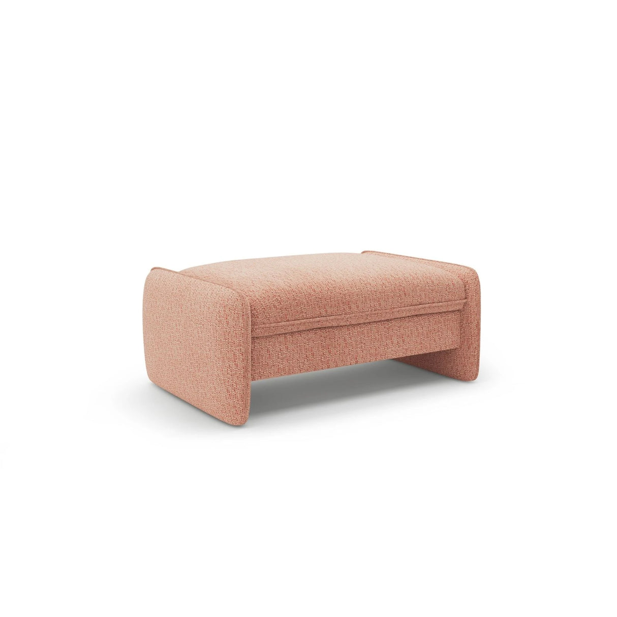 Georgia Pouf aus Chenille (SILENCIO 60) in Rosa, 115x70 cm – Bild 2