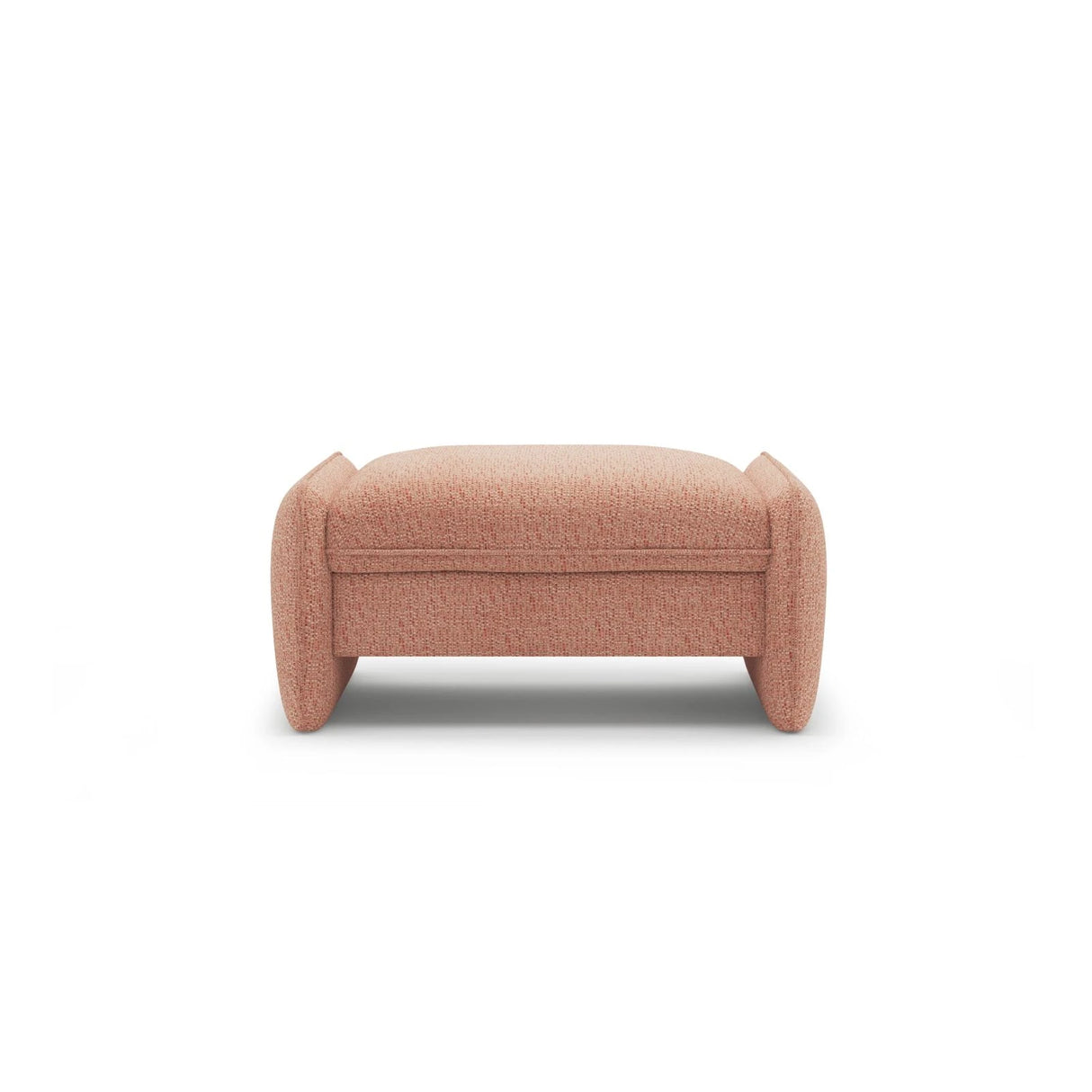 Georgia Pouf aus Chenille (SILENCIO 60) in Rosa, 95x70 cm – Bild 1