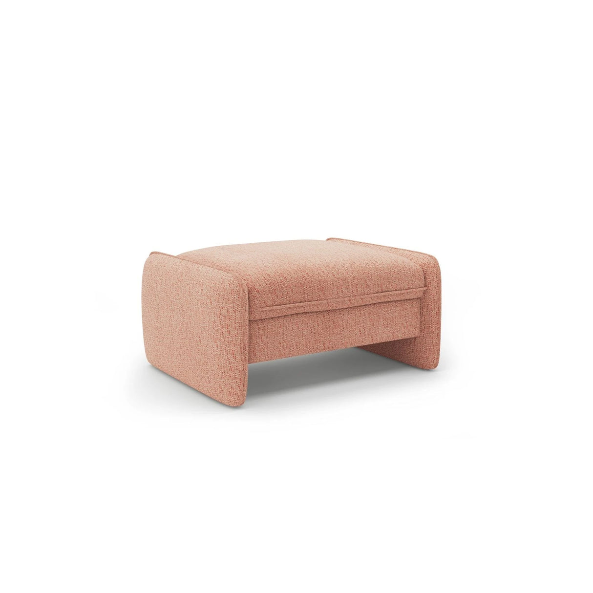 Georgia Pouf aus Chenille (SILENCIO 60) in Rosa, 95x70 cm – Bild 2
