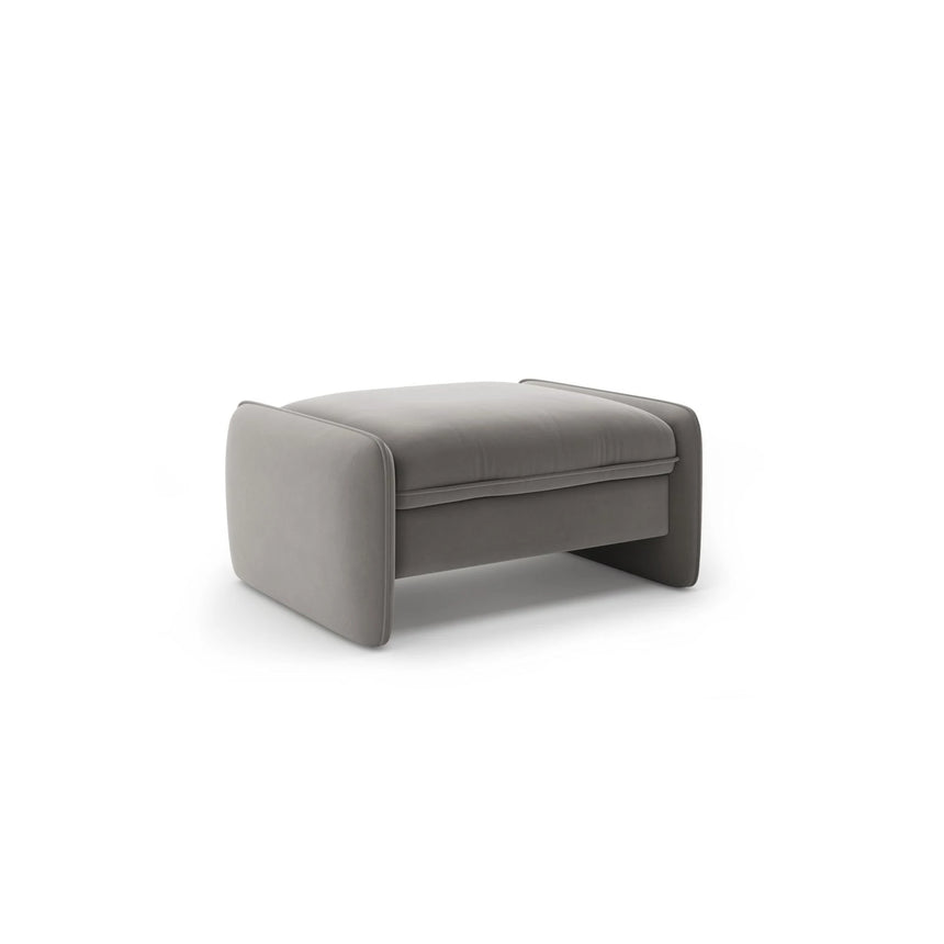 Georgia Pouf aus Samt (Magic Velvet 2241) in Dunkelgrau, 95x70 cm – Bild 2