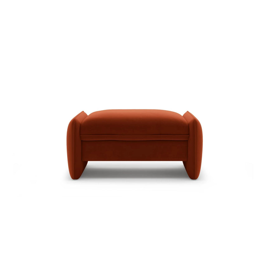 Georgia Pouf aus Samt (Magic Velvet 2285) in Kastanienbraun, 95x70 cm – Bild 1