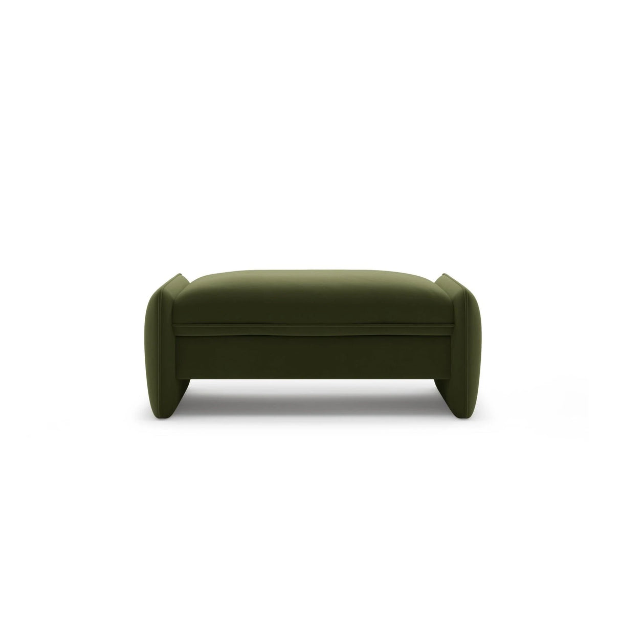 Georgia Pouf aus Samt (Magic Velvet 2295) in Armeegrün, 115x70 cm – Bild 1