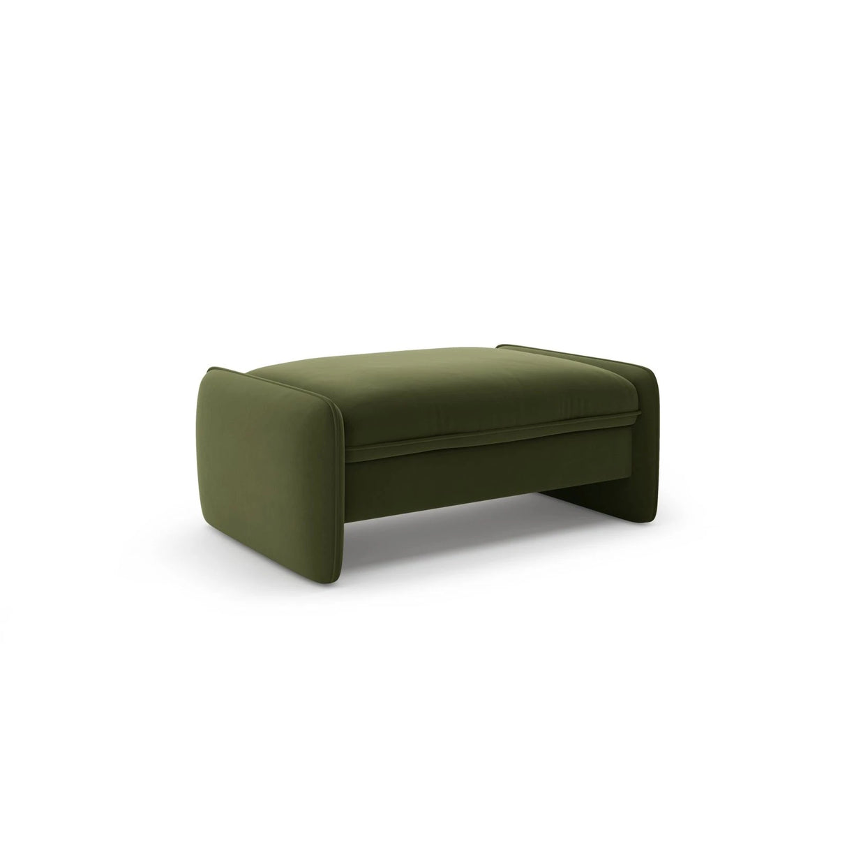 Georgia Pouf aus Samt (Magic Velvet 2295) in Armeegrün, 115x70 cm – Bild 2