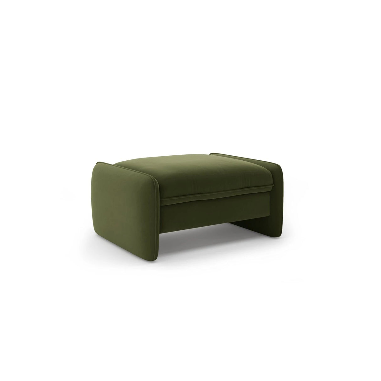 Georgia Pouf aus Samt (Magic Velvet 2295) in Armeegrün, 95x70 cm – Bild 2