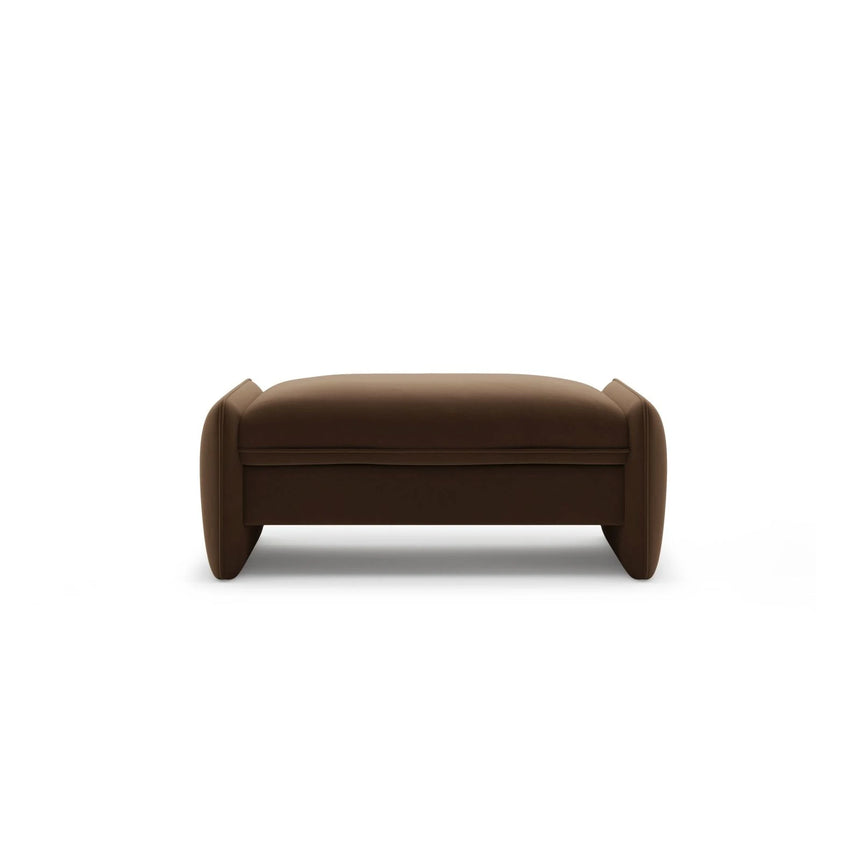 Georgia Pouf aus Samt (Magic Velvet 2299) in Schokolade, 115x70 cm – Bild 1