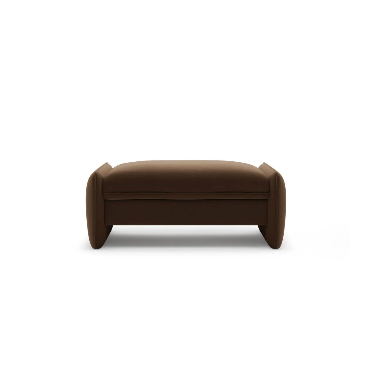 Georgia Pouf aus Samt (Magic Velvet 2299) in Schokolade, 115x70 cm – Bild 1
