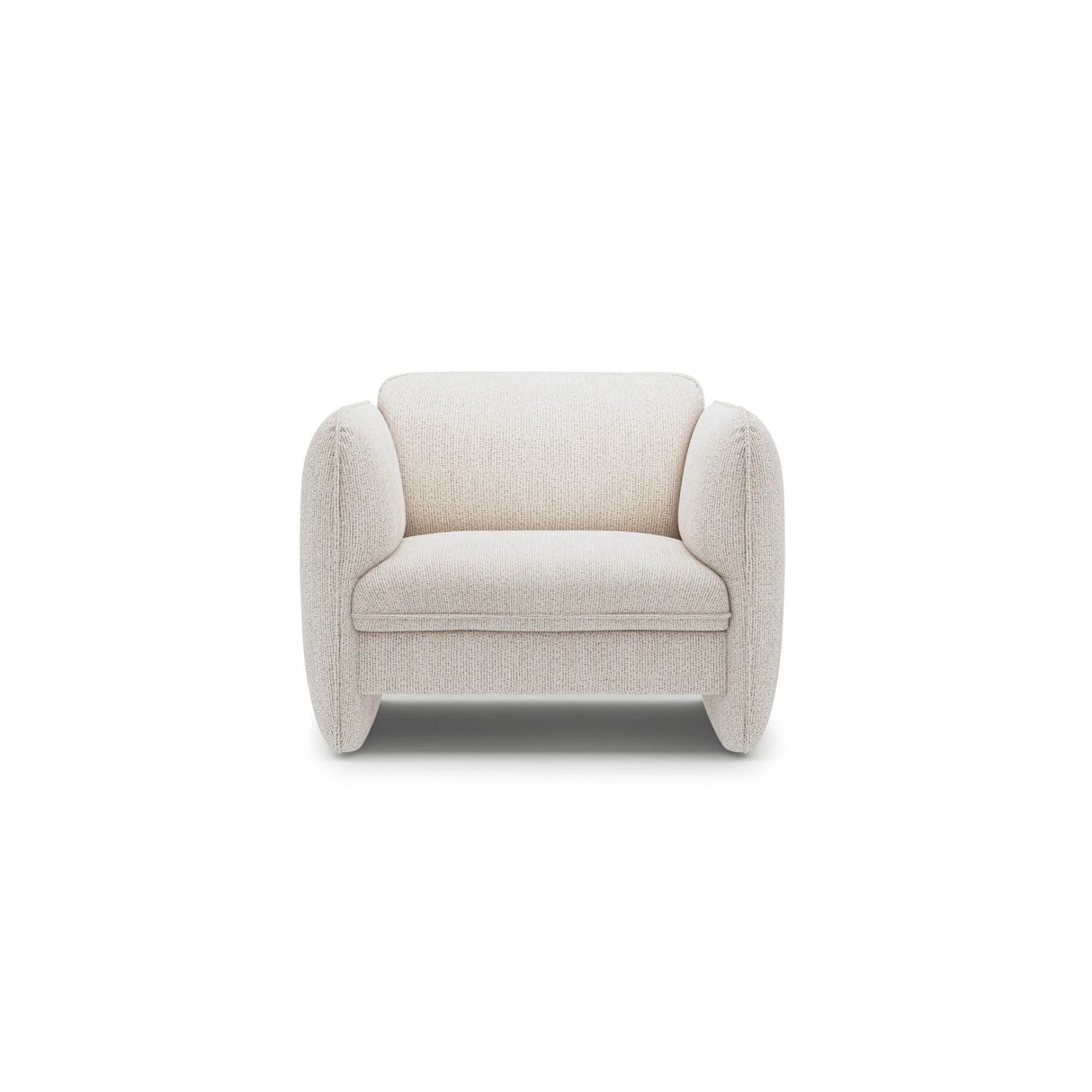 Georgia Sessel aus Chenille (SILENCIO 06) in Leichtes Beige, 105x90 cm – Bild 1