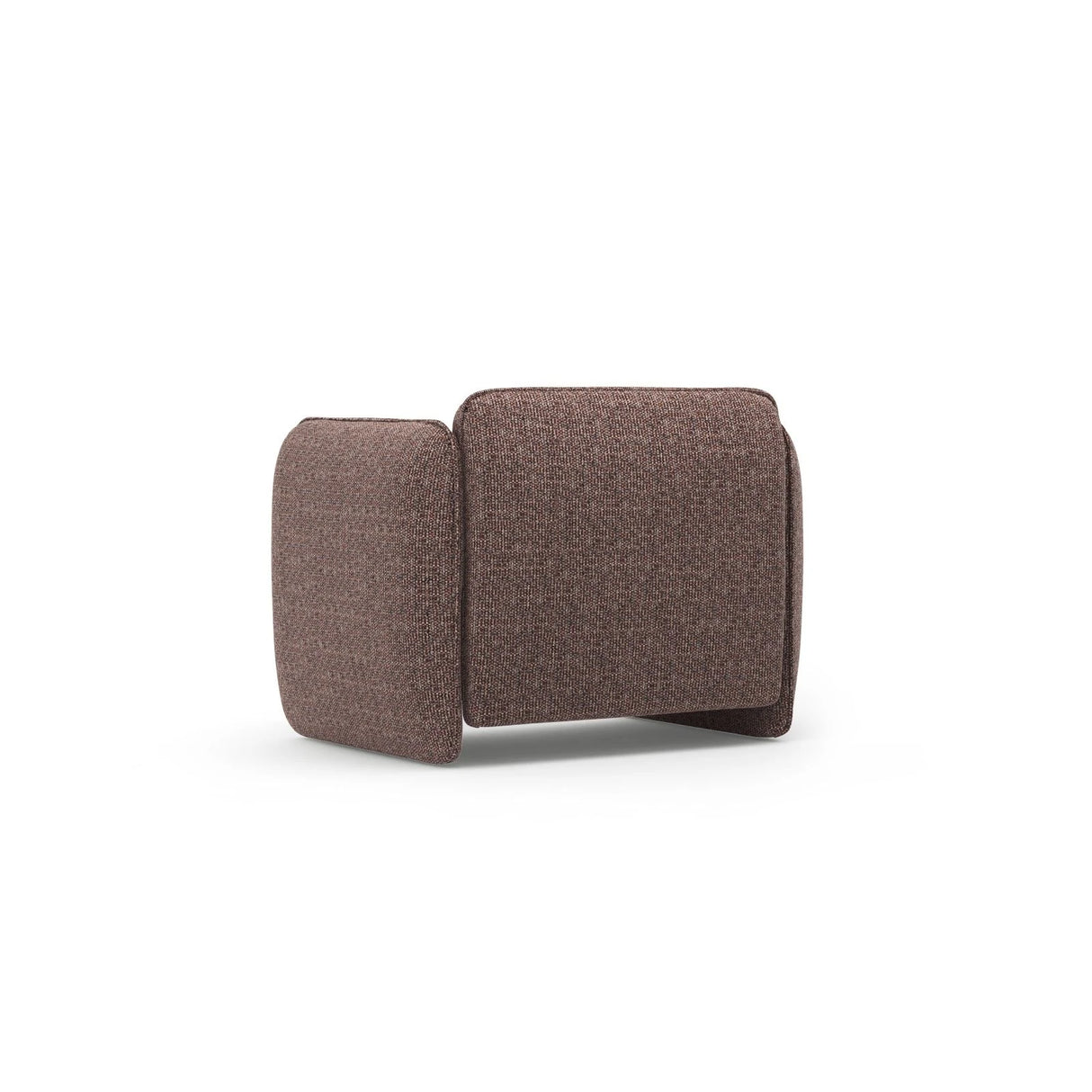 Georgia Sessel aus Chenille (SILENCIO 27) in Braun, 105x90 cm – Bild 3